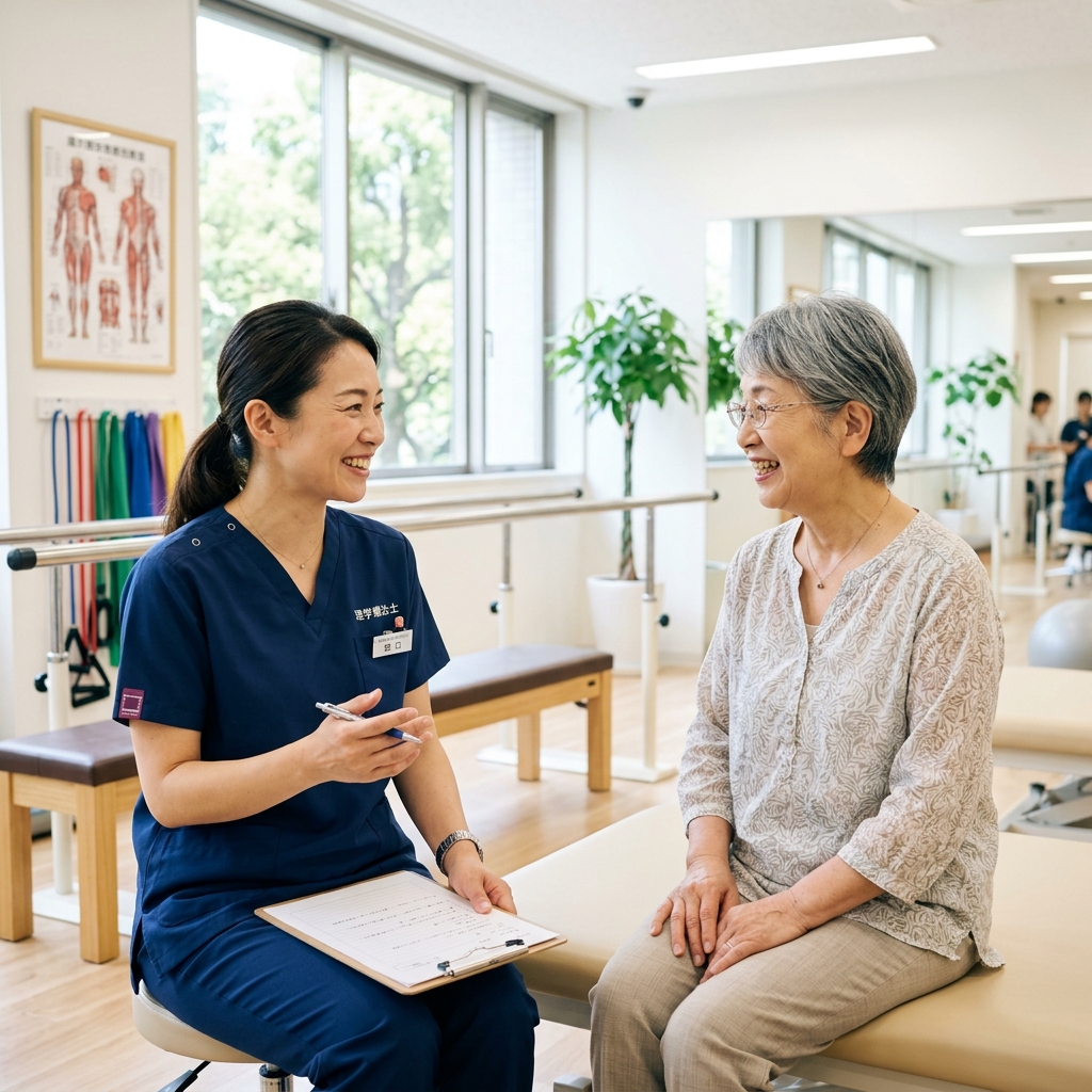 Medical professional showing treatment plan