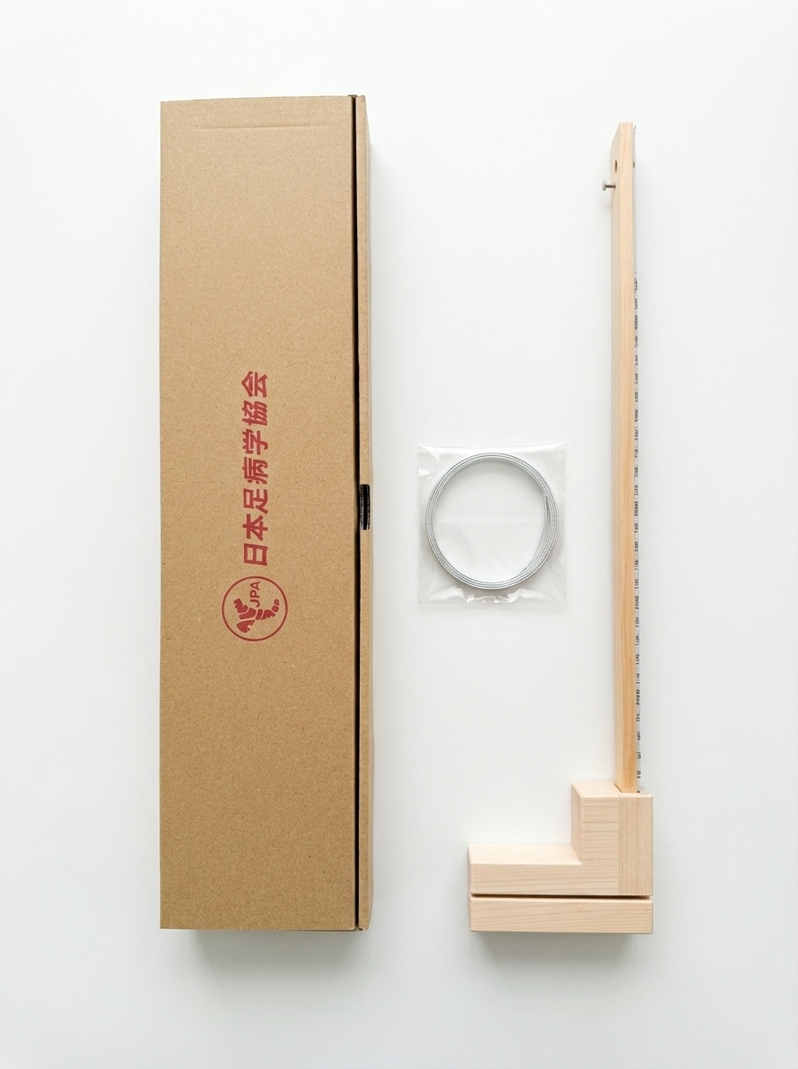 サイズ判定アプリ付属 JPA式フットスケール フルセット（箱・スケール・メジャー）